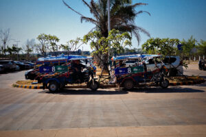 Tuk Tuks in Vientiane - Laos - Peaks & Bites Travelblog