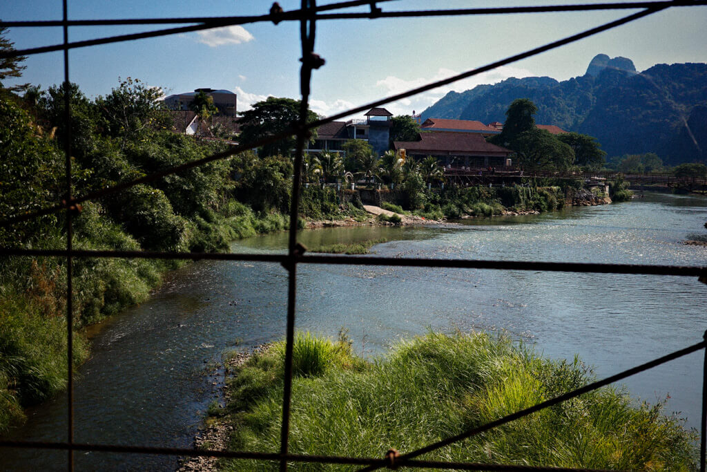 Brücken in Vang Vieng - Peaks & Bites Reiseblog